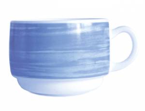 Geschirrserie Brush Blau - Tasse 190 ml