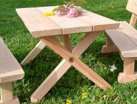 Sitzgarnitur Douglasie Bausatz | Kindergarten - Tisch