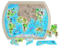 Knopfpuzzle One World | 21 Teile